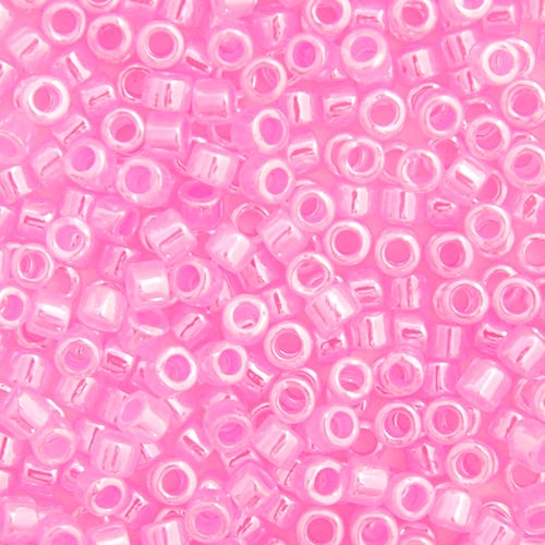 Frasco de 5,2 g teñido con Ceilán rosa cristal oscuro Delica 11/0 RD n.º 0246