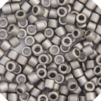 Frasco de 5,2 g Delica 11/0 RD n.º 0321 plateado mate metálico