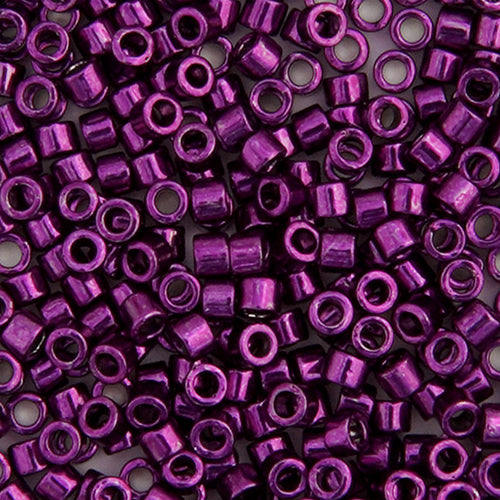 Delica 11/0 RD #0463 Dark Magenta Opaque Nickel Plated 5.2g Vial