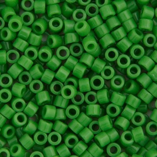 Frasco opaco de 5,2 g Delica 11/0 RD n.° 0724 con guisante verde