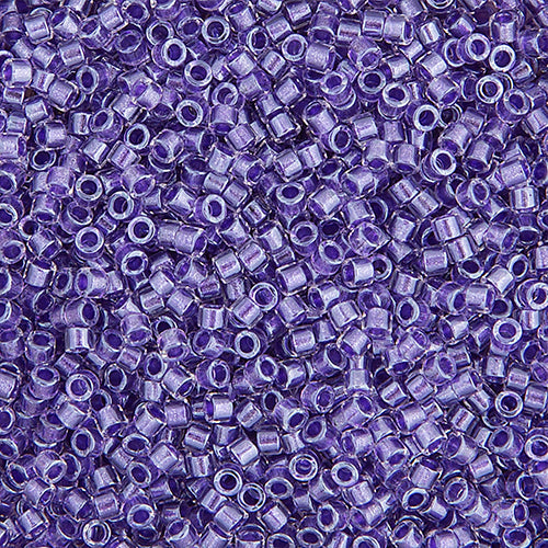 Frasco de 5,2 g con revestimiento de cristal violeta brillante RD n.º 0906 de Delica 11/0
