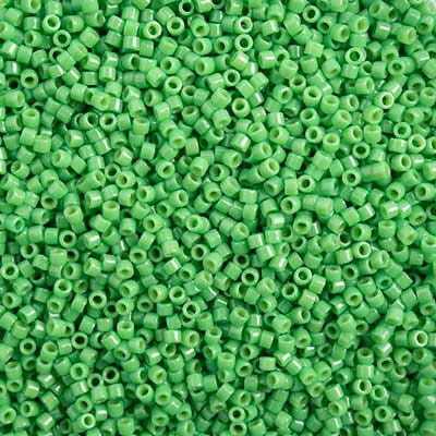 Frasco de 5,2 g Delica 11/0 RD n.º 2126 Duracoat teñido opaco verde Fiji
