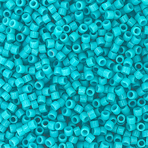 Frasco de 5,2 g Delica 11/0 RD n.º 2130 Duracoat opaco teñido de azul turquesa