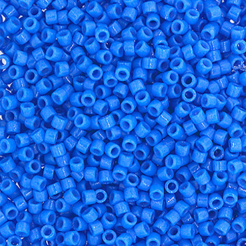 Frasco de 5,2 g de Delica 11/0 RD n.º 2134 Duracoat opaco teñido de azul cerúleo