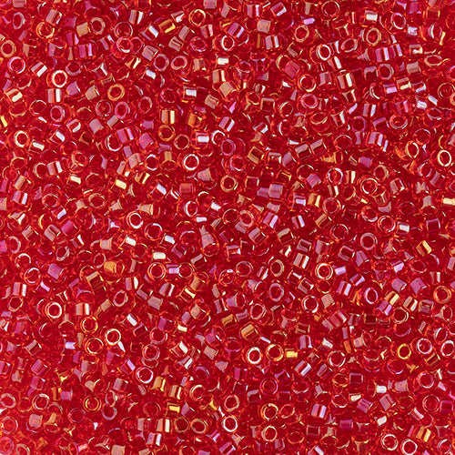 Delica 11/0 RD #2374 Fancy Lined Siam