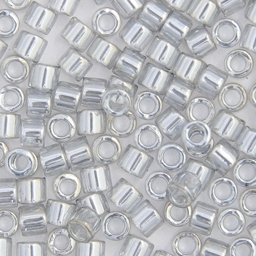 Delica 10/0 RD #0114 Silver Grey Transparent Gold Luster 3.3g Vial