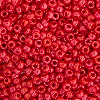 11/0 Miyuki Seed Beads Opaque Red Luster