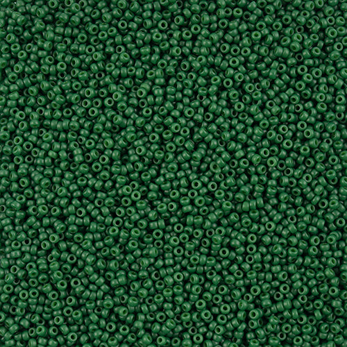 11/0 Miyuki Seed Beads Hunter Green Dyed
