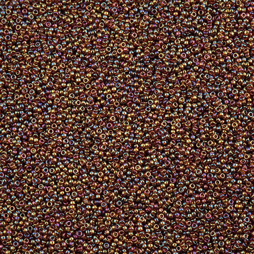 Miyuki Seed Bead 15/0 Topaz Transparent AB