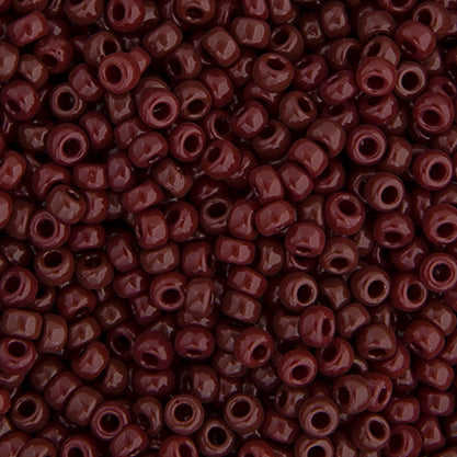 Miyuki Seed Bead 15/0 Opaque Chocolate Brown, 23g Vial