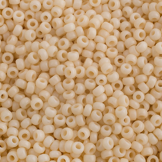Miyuki Seed Bead 15/0 Opaque Dark Cream, 23g Vial