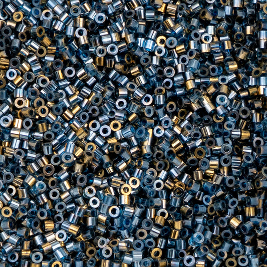 11/0 Cylin Bead, 25g Bag, Gilded Halo Dark Sapphire