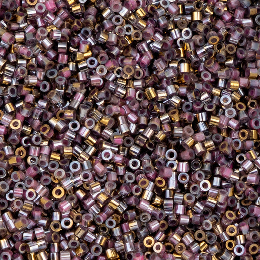 11/0 Cylin Bead, 25g Bag, Gilded Halo Rose