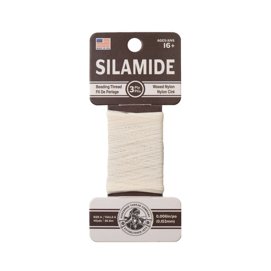 Gudebrod Silamide A (0.15mm) 40 yard, White