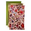 PrettyBack Faux Leather Sheet 5x8in Floral/Green/Gold 3pcs