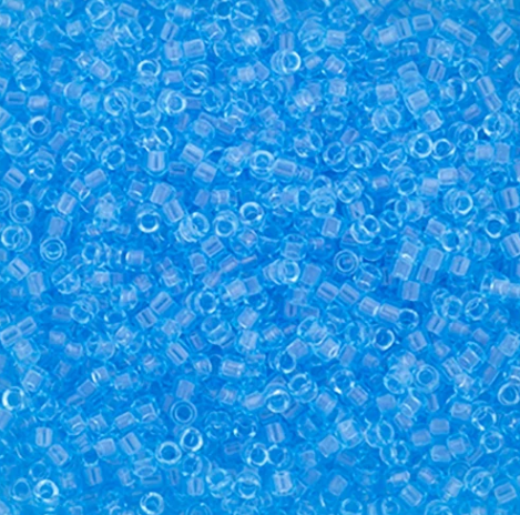 Delica 11/0 RD #0706 Aqua Transparent 5.2g Vial