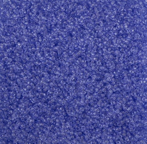 11/0 Preciosa Seed Beads Blue Solgel Dyed Crystal