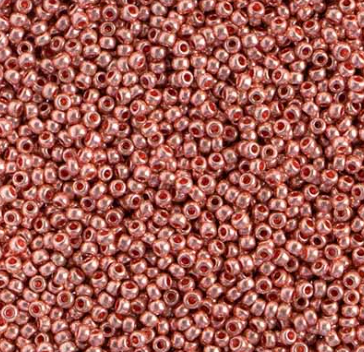 Perles de rocaille Preciosa 11/0 Rose métallisé SOLGEL