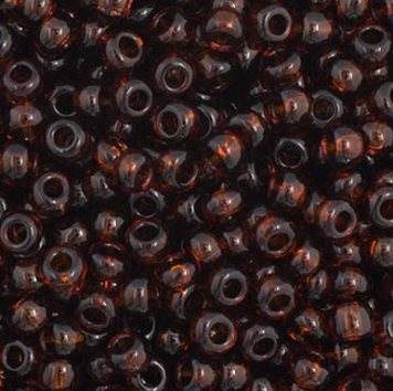 11/0 Preciosa Seed Beads Transparent Brown
