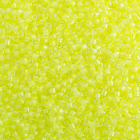 Frasco de neón luminoso Delica 11/0 RD n.° 2031 Limeade de 5,2 g