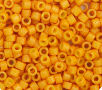 Frasco de calabaza teñida Delica 11/0 RD de 5,2 g