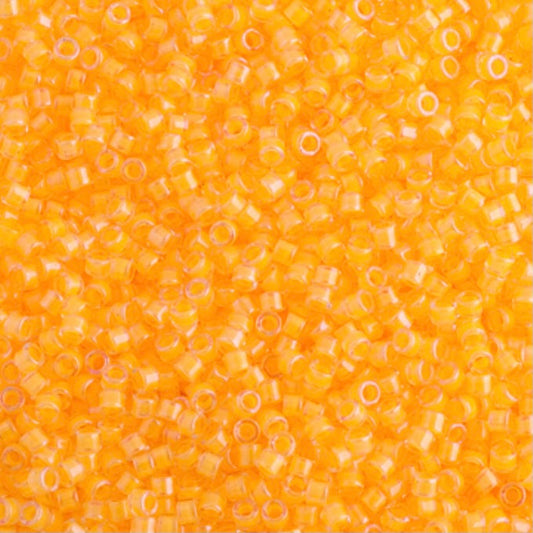 Frasco de neón luminoso Sun Glow de Delica 11/0 RD n.° 2032, 5,2 g