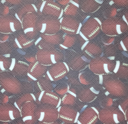 Footballs - 8*12 Inch Vinyl Backing Material