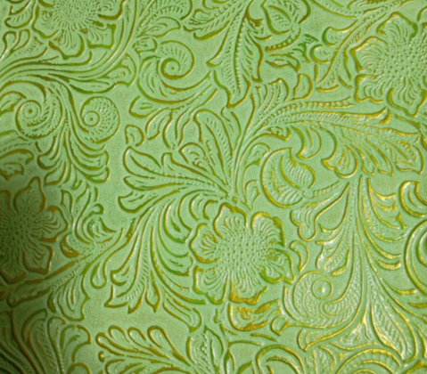 Green Metallic Embossed - 8*12 Inch Vinyl Backing Material