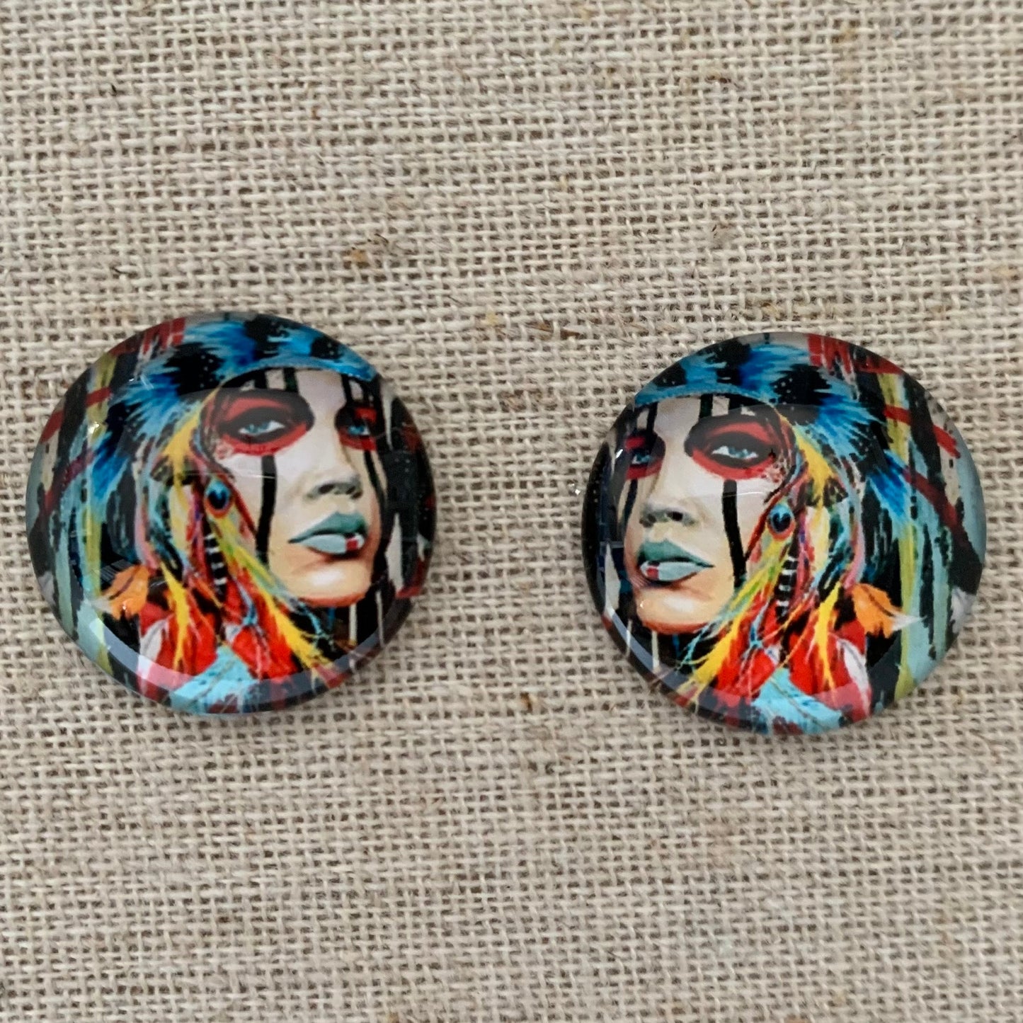 20mm Color Splash Image in Glass, Glue on - See Color Options