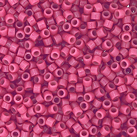 Frascos Delica 11/0 RD n.º 2118 Duracoat teñido opaco rosa antiguo de 5,2 g