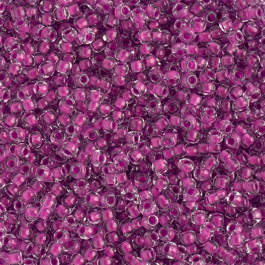 Perles de rocaille Preciosa 10/0 Cristal C/L Violet fluo