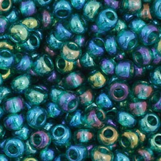Perles de rocaille Preciosa 11/0 Transparent Teal AB
