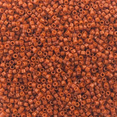 Frasco de 5,2 g de Delica 11/0 RD n.º 2352 Duracoat teñido en naranja quemado