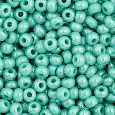 11/0 Preciosa Seed Beads Opaque Turquoise Luster