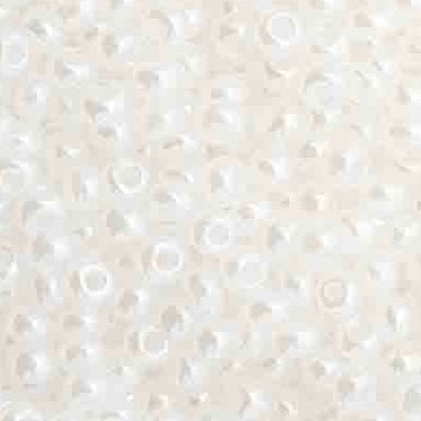 11/0 Preciosa Seed Beads Opaque White Dyed Pearl