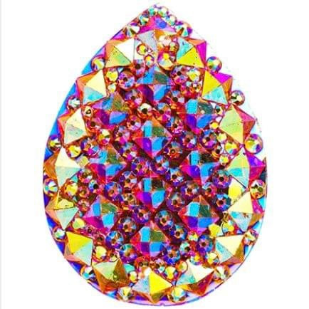 30*40 Resin Sew-On Gummy Spike Drop - See Color Option