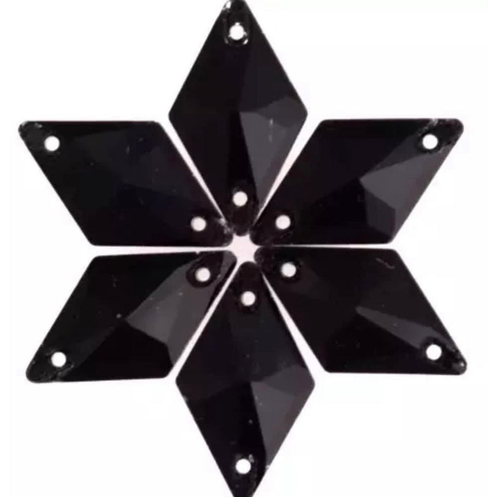 11*19 Glass Rhombus, Crystal AB, Sold in Packs of 28 - Bulk Package