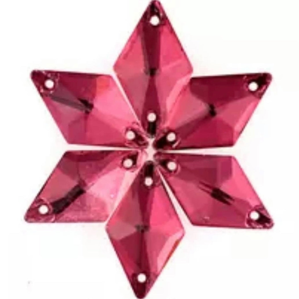 11*19 Glass Rhombus, Crystal AB, Sold in Packs of 28 - Bulk Package