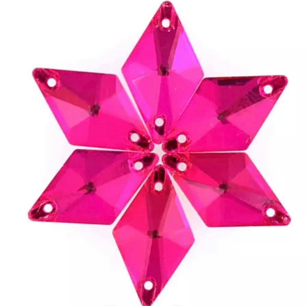 11*19 Glass Rhombus, Crystal AB, Sold in Packs of 28 - Bulk Package