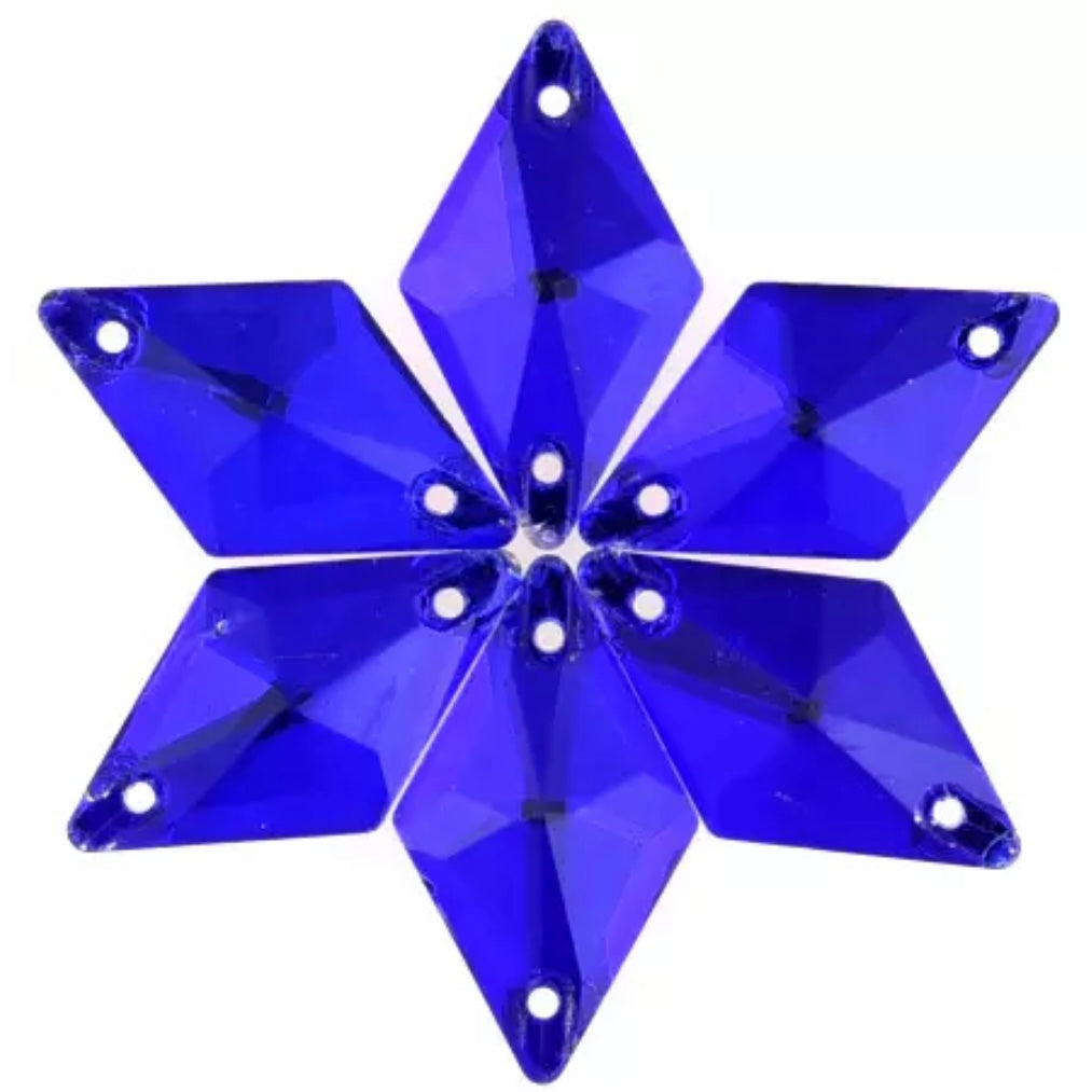 11*19 Glass Rhombus, Crystal AB, Sold in Packs of 28 - Bulk Package