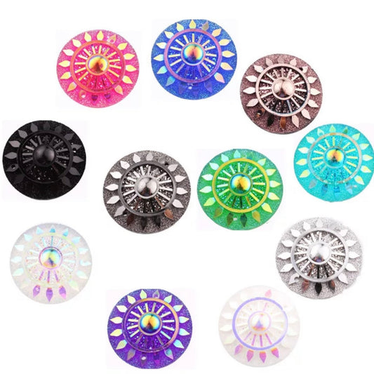 25mm Wheel, Resin, Sew On - See Color Options