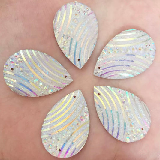 20*30mm Striped Tear Drop