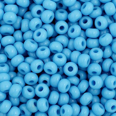11/0 Preciosa Seed Beads Opaque Turquoise Blue