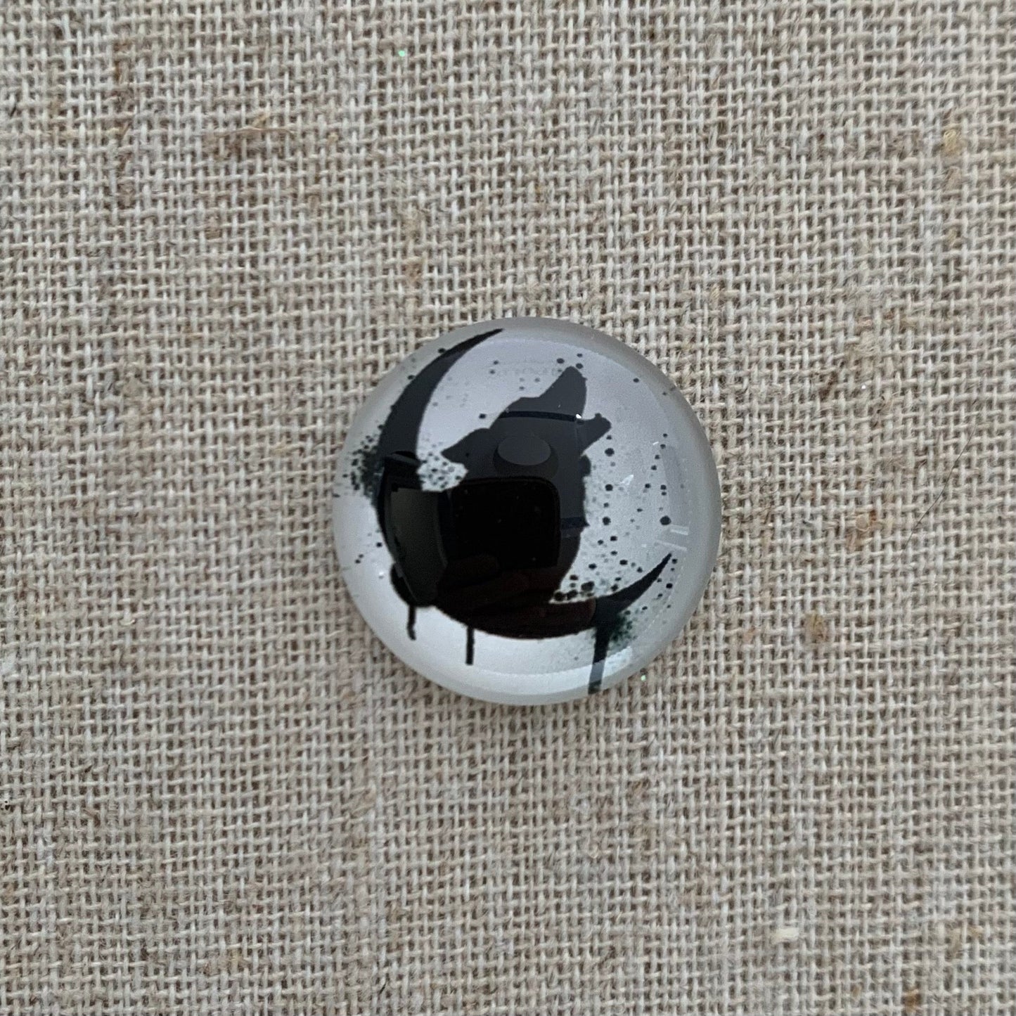 20mm Animal Silhouette with Background image in Glass, Glue on - See Color Options