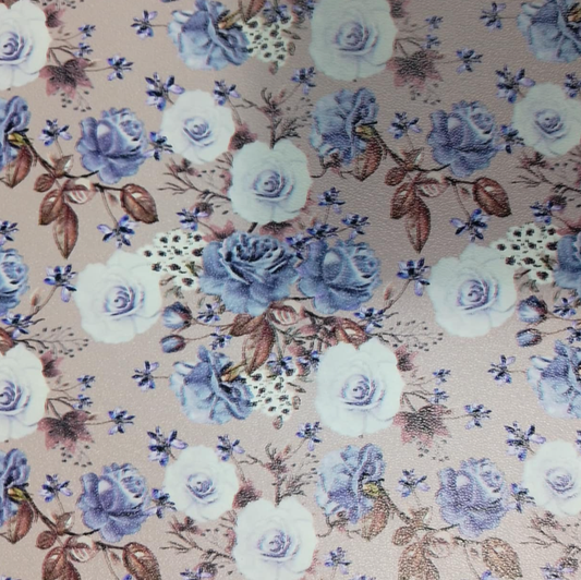 Mauve Floral - 8*12 Inch Vinyl Backing Material