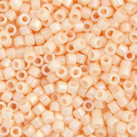 Delica 11/0 RD #1502 Light Peach Opaque AB 5.2g Vials