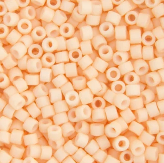Delica 11/0 RD #1512 Light Peach Opaque Matte 5.2g Vials
