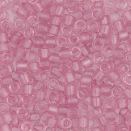 Delica 11/0 RD #1403 Pale Pink Rose Transparent 5.2g Vials