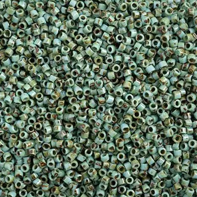 Delica 11/0 RD #2264 Picasso Opaque Turquoise Seafoam 5.2g Vials