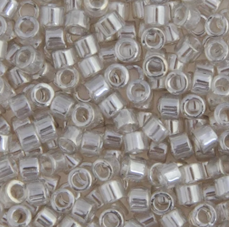 Delica 11/0 RD #1477 Pale Taupe Transparent Luster 5.2g Vial